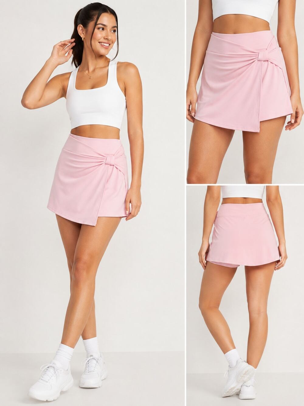 All in Motion Pink High Rise Knit Skort Women’s XS Wrap Front NWT